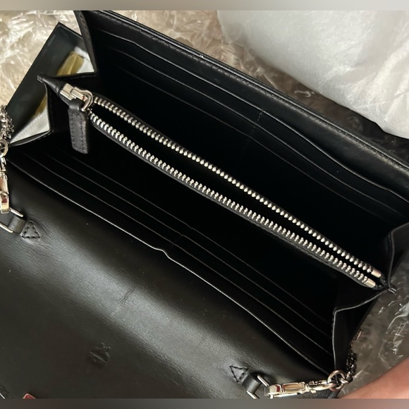 MCM Leather Crossbody Clutch Black Box Dust Bag Cards - Picture 7 of 15